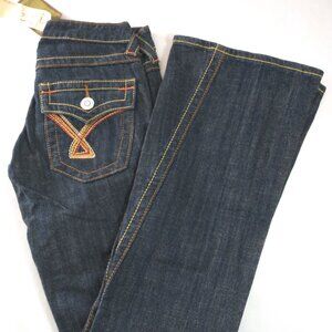 Vintage NWT Vigoss Dark Wash Jeans with Stitching Accents Size 25